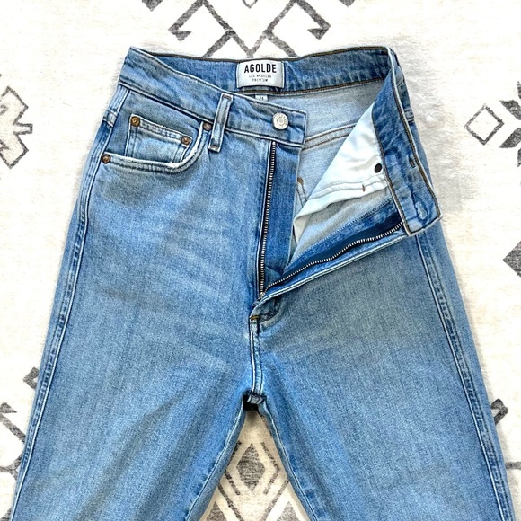 AGOLDE High Rise Straight Crop Jeans - Picture 13 of 16